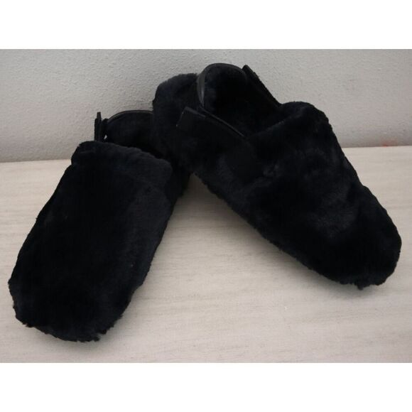 Nike FZ3119-001 Women's Sz 10 Black Calm Mule SE Faux Shearling Sandals - Picture 14 of 14